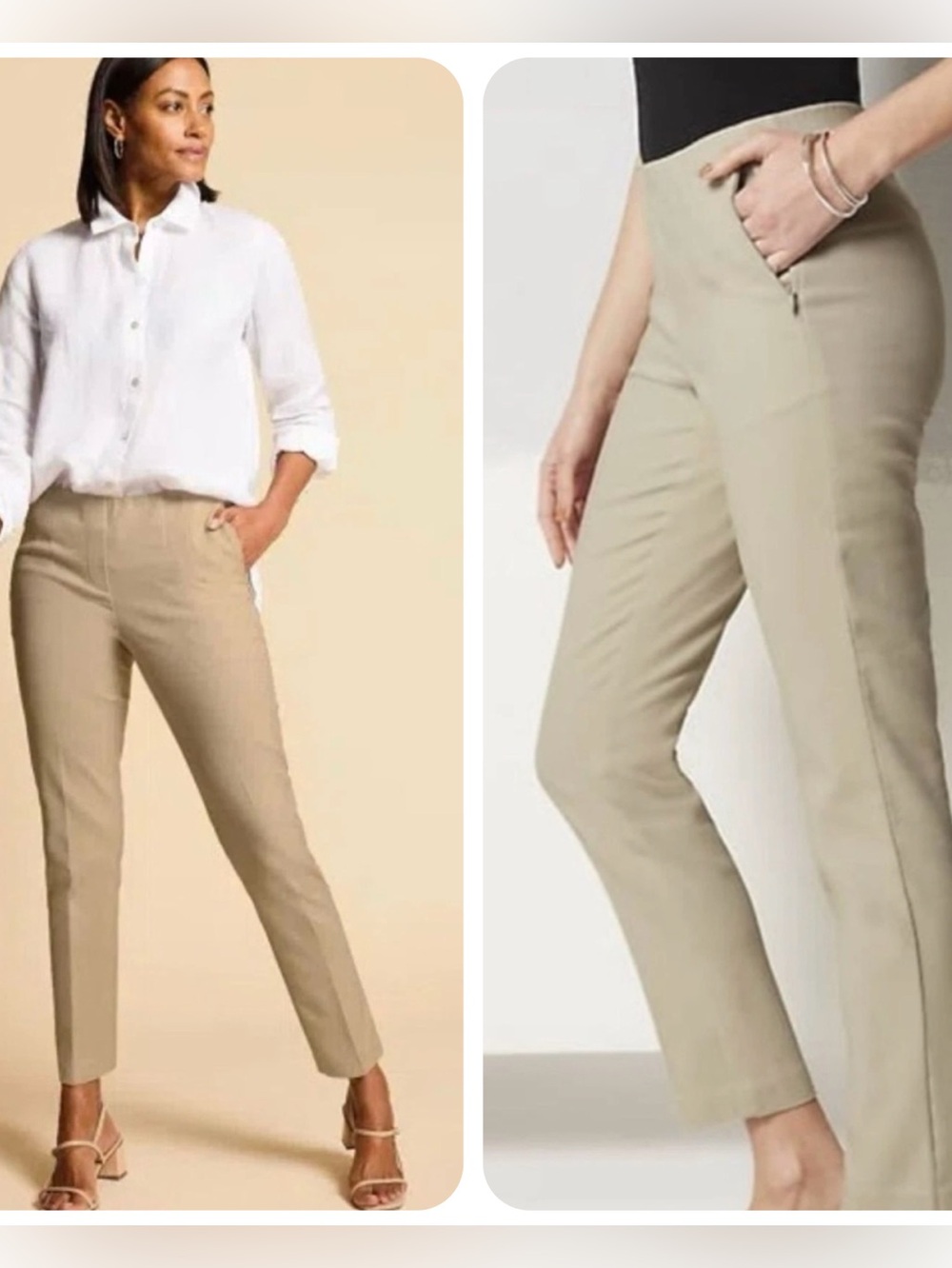 J. Jill Pants Women’s 2 Khaki Ankle LIKE NEW!